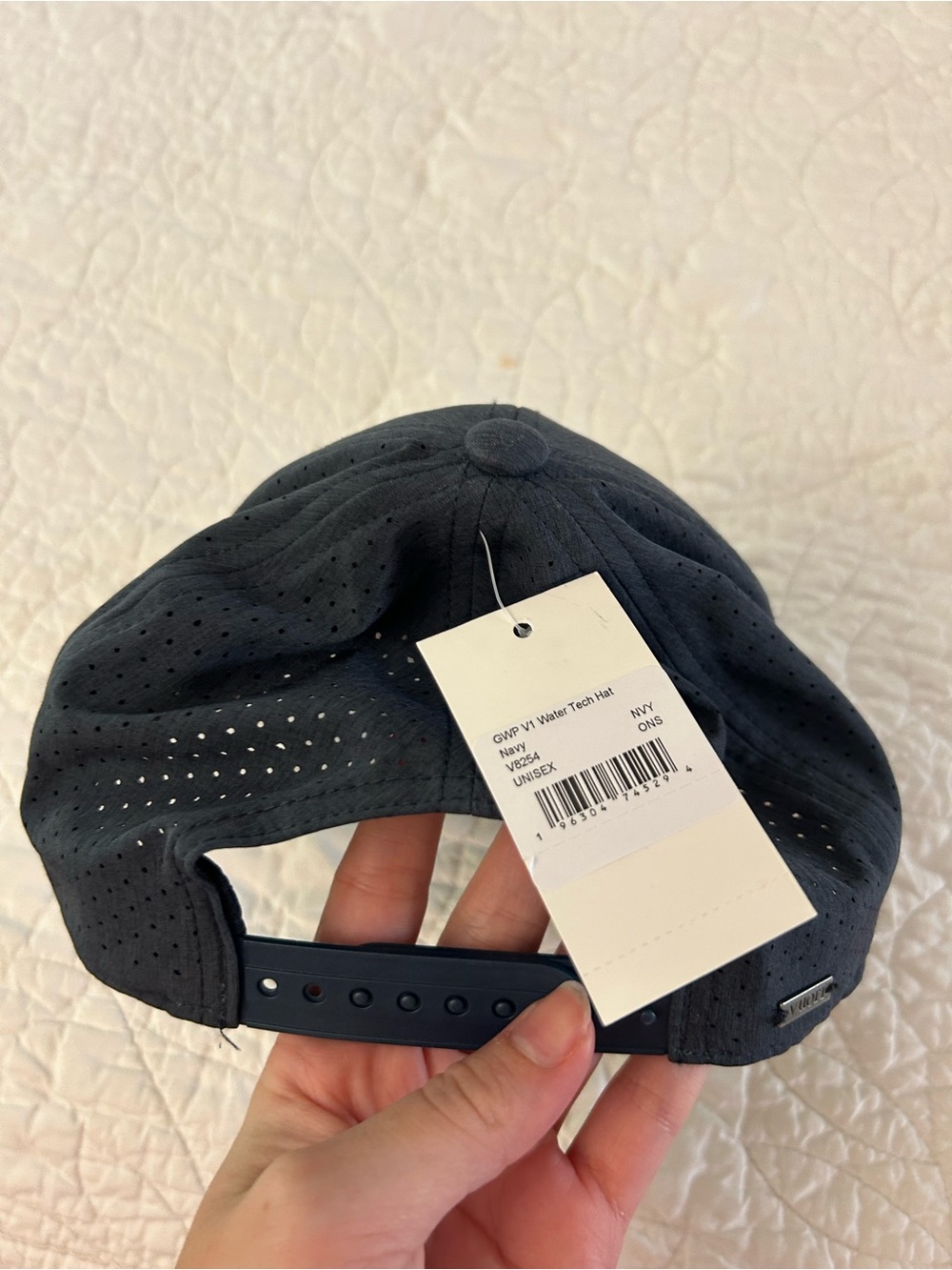 Vuori NWT V1 Water Tech Hat Navy Blue - Picture 5 of 5